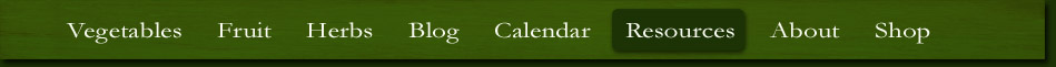 Northwest Gardening Menu